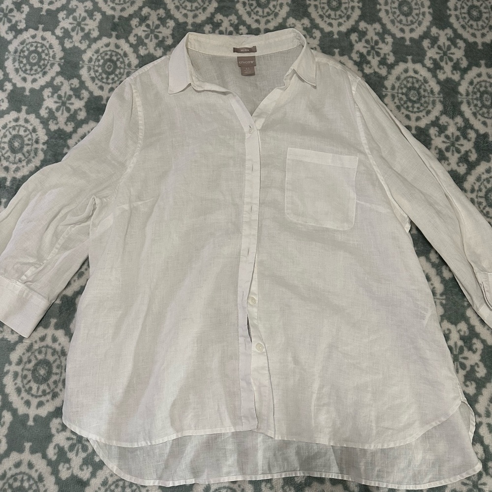 White Button-Up Shirt